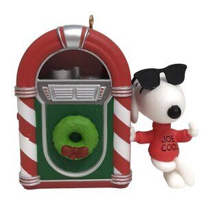 Hallmark MAGIC Keepsake Snoopy Ornament “Joe Cool Rocks!” Peanuts Gang Christmas